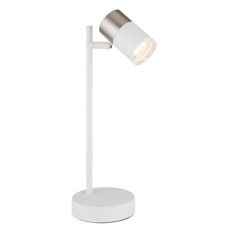 Veioze - Lampa de masa cu Spot directionabil BRISBON nickel/alb