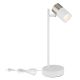 Veioze - Lampa de masa cu Spot directionabil BRISBON nickel/alb
