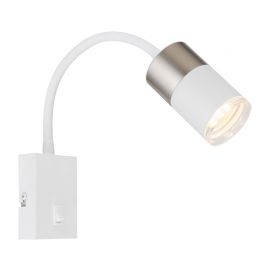 Aplice cu Spot - Aplica cu Spot directionabil BRISBON nickel/alb