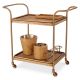 Masute Living - Gheridon, Masuta cu roti din ratan design LUX Pescara