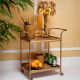 Masute Living - Gheridon, Masuta cu roti din ratan design LUX Pescara