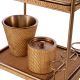 Masute Living - Gheridon, Masuta cu roti din ratan design LUX Pescara