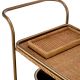 Masute Living - Gheridon, Masuta cu roti din ratan design LUX Pescara