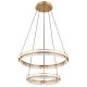 Pendule, Lustre suspendate - Lustra LED suspendata design circular cu telecomanda BLONDIE