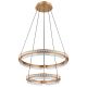 Pendule, Lustre suspendate - Lustra LED suspendata design circular cu telecomanda BLONDIE