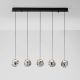 Pendule, Lustre suspendate - Lustra cu 5 pendule LED design modern IFOS