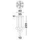 Pendule, Lustre suspendate - Lustra cu 10 pendule LED design modern IFOS