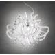 Candelabre, Lustre - Lustra cu cristale Scholer design unicat realizata manual Lillibet M alb