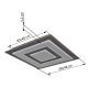 Plafoniere - Plafoniera LED design decorativ JAYDEN 48x48cm