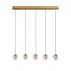 Pendule, Lustre suspendate - Lustra cu 5 pendule LED design modern LICIO