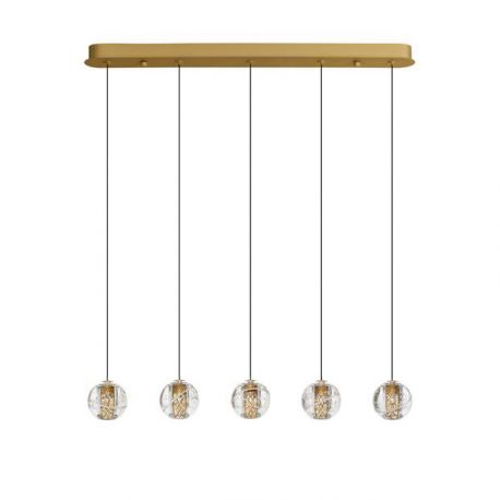 Pendule, Lustre suspendate - Lustra cu 5 pendule LED design modern LICIO