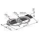 Plafoniere - Plafoniera LED design decorativ JAYDEN 40W