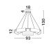 Pendule, Lustre suspendate - Lustra LED suspendata design modern AIDER, 93cm
