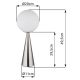 Veioze - Veioza/Lampa de masa design modern PINPAL nickel/opal