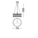 Pendule, Lustre suspendate - Lustra suspendata eleganta design modern Crown 75cm