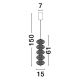 Pendule, Lustre suspendate - Lustra LED suspendata deosebita design modern KLELIA