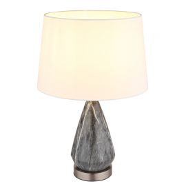 Veioze - Veioza/Lampa de masa design decorativ KISA nickel/alb