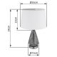 Veioze - Veioza/Lampa de masa design decorativ KISA nickel/alb