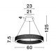 Pendule, Lustre suspendate - Lustra LED suspendata deosebita design modern KLEPSIDRA, 41cm