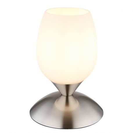 Veioze - Veioza/Lampa de masa design decorativ KUWAITA nickel/opal