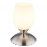 Veioza/Lampa de masa design decorativ KUWAITA nickel/opal