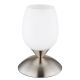 Veioze - Veioza/Lampa de masa design decorativ KUWAITA nickel/opal