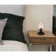 Veioze - Veioza/Lampa de masa design decorativ KUWAITA negru/fumuriu