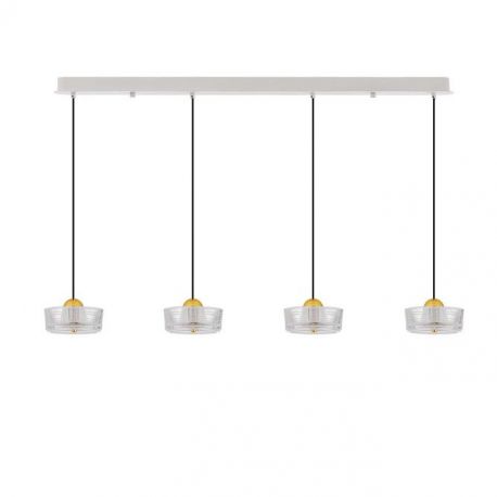 Pendule, Lustre suspendate - Lustra cu 4 pendule LED design modern KEROS