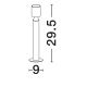 Stalpi - Mini Stalp LED iluminat exterior modern IP65 Royal H-29,5CM
