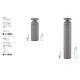 Stalpi - Stalp LED iluminat exterior din beton IP65 NAVY H-54,5cm