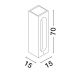 Stalpi - Stalp LED iluminat exterior din beton IP65 STAGE H-70cm