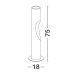 Stalpi - Stalp LED iluminat exterior din beton IP65 NODINO 75cm