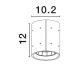 Spoturi - Spot LED aplicat iluminat exterior din beton IP65 RITZ R