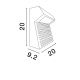 Spoturi - Spot LED aplicat iluminat scari exterior din beton IP65 MORIS