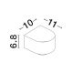 Aplice - Aplica LED iluminat exterior ambiental IP54 OPERA alb
