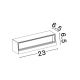 Aplice - Aplica LED iluminat exterior ambiental IP54 FLORA alba