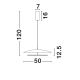 Pendule, Lustre suspendate - Lustra LED suspendata design modern OLOS, 50cm