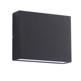 Aplice - Aplica LED iluminat exterior ambiental IP54 TICK II negru