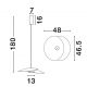 Pendule, Lustre suspendate - Lustra LED suspendata design modern OLEA, 48cm