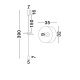Lampadare - Lampadar LED suspendat de tavan OLEA, H-390cm