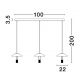 Pendule, Lustre suspendate - Lustra cu 3 pendule LED design modern ANAFI