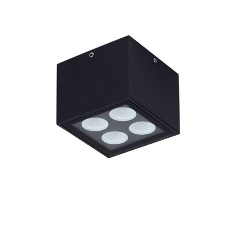 Plafoniere - Plafoniera/Spot LED iluminat exterior IP54 SIMPLY negru