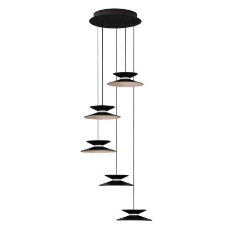 Pendule, Lustre suspendate - Lustra cu 5 pendule LED design modern Morfi