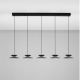 Pendule, Lustre suspendate - Lustra cu 5 pendule LED design modern Morfi
