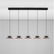 Pendule, Lustre suspendate - Lustra cu 5 pendule LED design modern Morfi