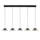 Lustra cu 5 pendule LED design modern Morfi
