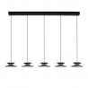 Lustra cu 5 pendule LED design modern Morfi