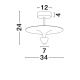 Plafoniere - Plafoniera LED design modern LUET
