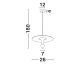Pendule, Lustre suspendate - Lustra/Pendul LED design modern LUET D-26cm