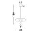 Pendule, Lustre suspendate - Lustra/Pendul LED design modern LUET D-34cm